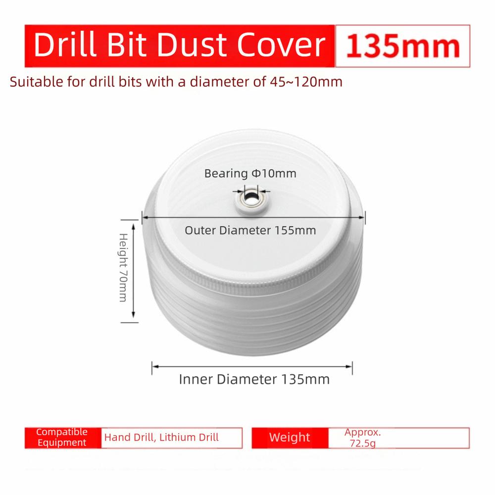 Multi Functional Dust Collector Dustproof Drill Storage Box Dust Cover Wall Drilling