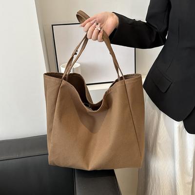 New Women Handbags Casual Reusable Canvas Shoulder Bags Multifunctional Large Capacity Shopping Bag