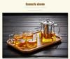 Vanshi High-Temp Glass Teapot with Stainless Steel Filter and Anti-Scald Design - Ideal for Kung Fu Tea