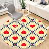 1pc Heart Pattern Office Round Rug, Carpet for Office, Gaming, Lightweight Round Floor Mat yy260208017