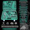151-Piece Socket and Ratchet Wrench Set for Auto Repair