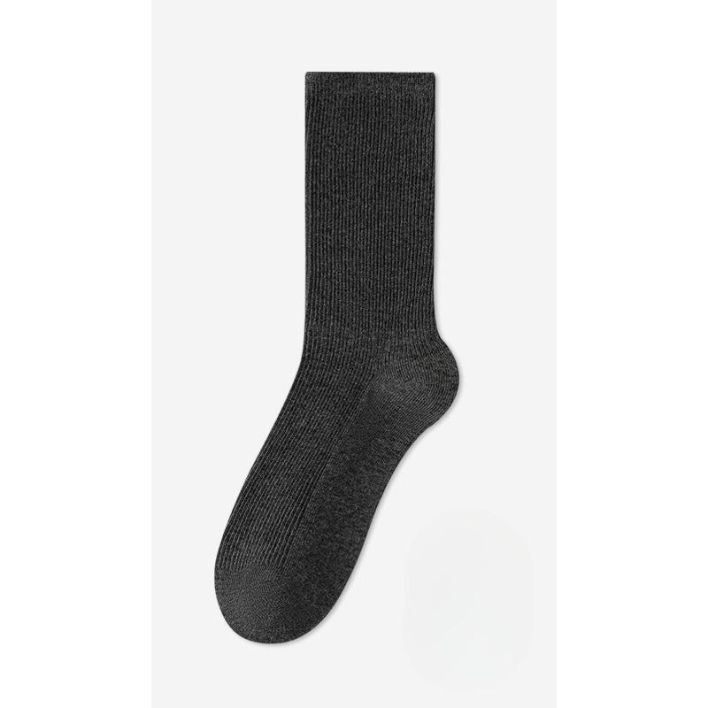 Pure Cotton Socks, Women's Spring and Autumn Mid-calf Socks, Breathable, Sweat-absorbing, Odor-proof Socks, Anti-pilling Pile Socks