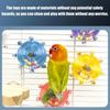 Parrot Wheel Parrot Interactive Toy Bird Turntable Hang Toys Sounding Ball Toys Stand Playing Cage Accessories Pet Supplies Bird