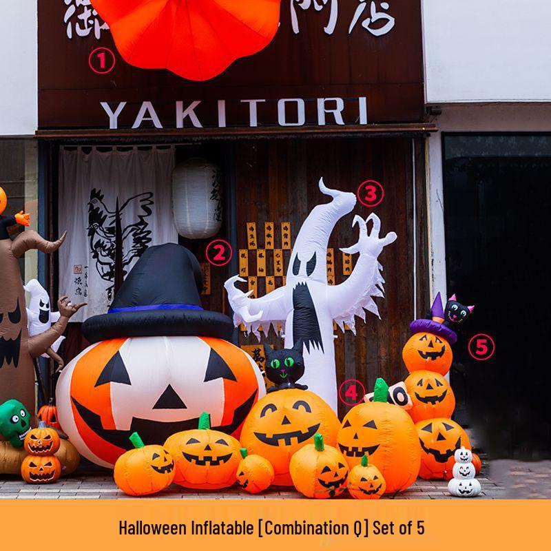 Large Inflatable Pumpkin Balloon Halloween Decoration for Kindergartens and Malls