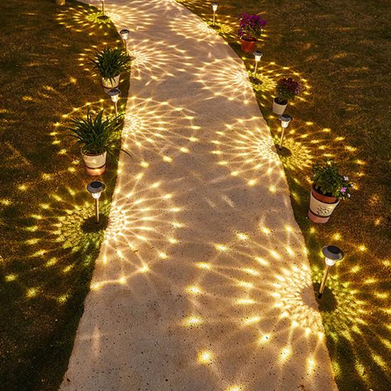 2/4/6Pcs Solar Garden Waterproof Automatic On/Off Lights IP44 Energy-Efficient Ultra-Bright LED Lawn Lamps