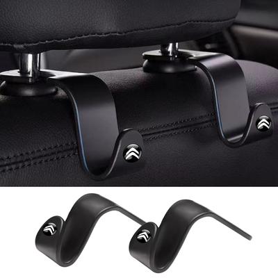 2Pcs Car Styling ABS Back Seat Storage Hook Holder Clips For C4 C3 C5 C1 C2 VTS Berlingo C-Elysee C4-Picasso Aircross DS