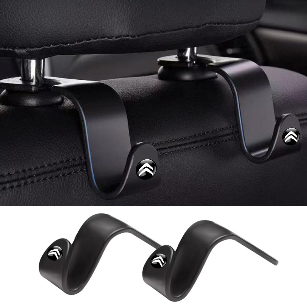 2Pcs Car Styling ABS Back Seat Storage Hook Holder Clips For Citroen C4 C3 C5 C1 C2 VTS Berlingo C-Elysee C4-Picasso Aircross DS