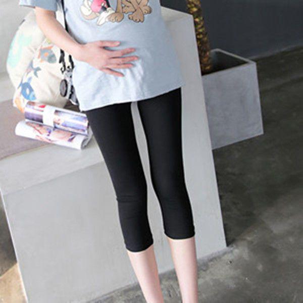 Korean-Style Maternity Summer T-Shirt and Mid-Length Dress Two-Piece Set
