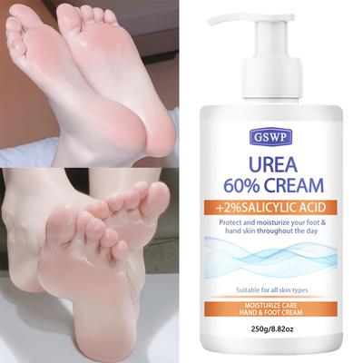 GSWP 60% Harnstoff Feuchtigkeitsspendende Hand- und Fußcreme, Enthält Salicylsäure, Schützt und Pflegt Hände und Füße. 250 g/500 g