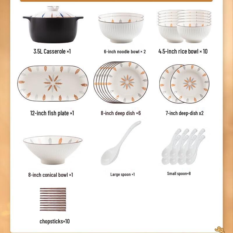 Panlu Modern Ceramic Dinnerware Set