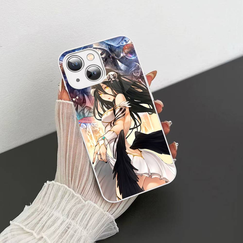 Popular Anime O-Overlord For IPhone 14 13 12 Mini 11 Pro XS Max X XR 14 Plus Tempered Glass Cover