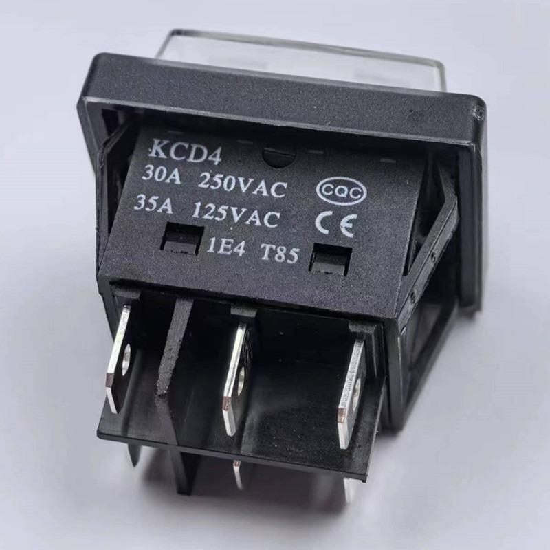 30A Waterproof Rocker Switch KCD4 for Dolphin Car Wash Machine with Auto Off
