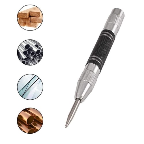 YFFSFDC Auto Punch, Automatic Center Punch, Carbide Automatic Punch, Center Punch for Marking, Drilling, Springs, Scribing, and Drilling Pilot Holes,