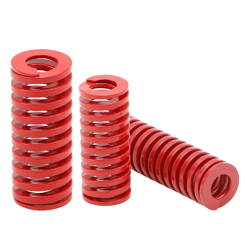 Creamily 1PCS Red Medium Load Die Mold Spring Press Spiral Stamping Compression Springs Outer Diam30mm Inner Dia15mm L25-50mm