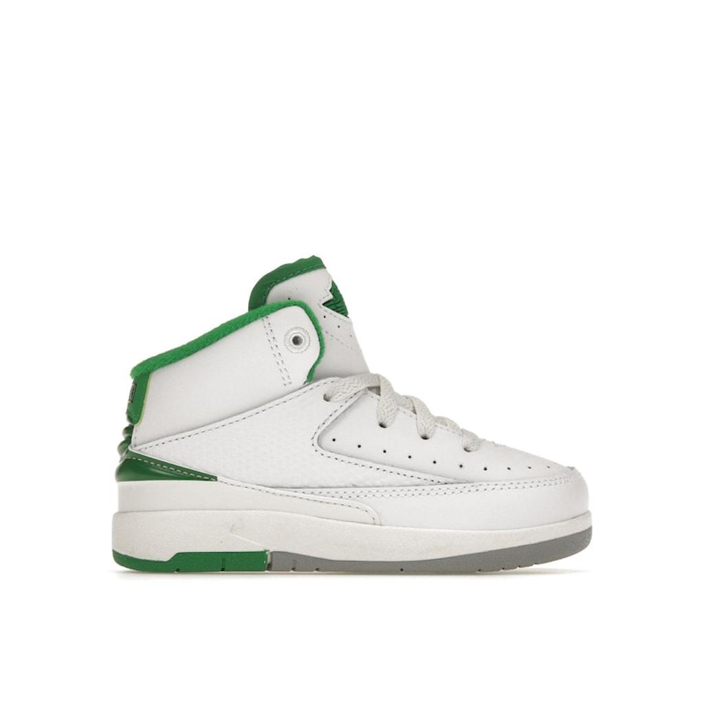 Air Jordan 2 Retro TD Lucky Green Baby Sneakers White Sail Light-Steel-Grey DQ8563-103