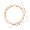 50Pcs Round Wooden Chips Natural Color Hollow Circle DIY Craft Decorations for Scrapbooking Wedding Party Christmas Ornaments