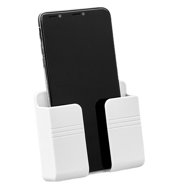 Wall-Mounted Multi-Functional Phone Charging and Remote Control Stand, Punch-Free