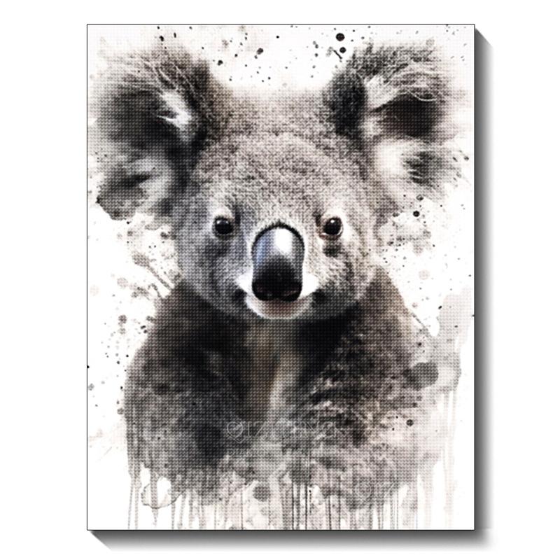 Black and White Animal Diamond Art Painting Dog 5D Full Diamond Mosaic Embroidery Cross Stitch Set Home Decoration Diy