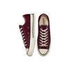Converse 1970s Chuck 70 Classic Casual Slip Resistant Durable Lightweight Low Top Canvas Shoes Unisex Sneakers Burgundy A01450C