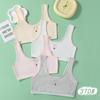 Girls' Thin Cotton Training Bra for Elementary Students - Sports, Anti-Nipple Show, Early Development, Single Layer