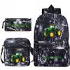 Primary And Secondary School Students Schoolbag Three-Piece Personalized Printing Children'S Backpack Large Capacity Shoulder Backpack Pencil Case