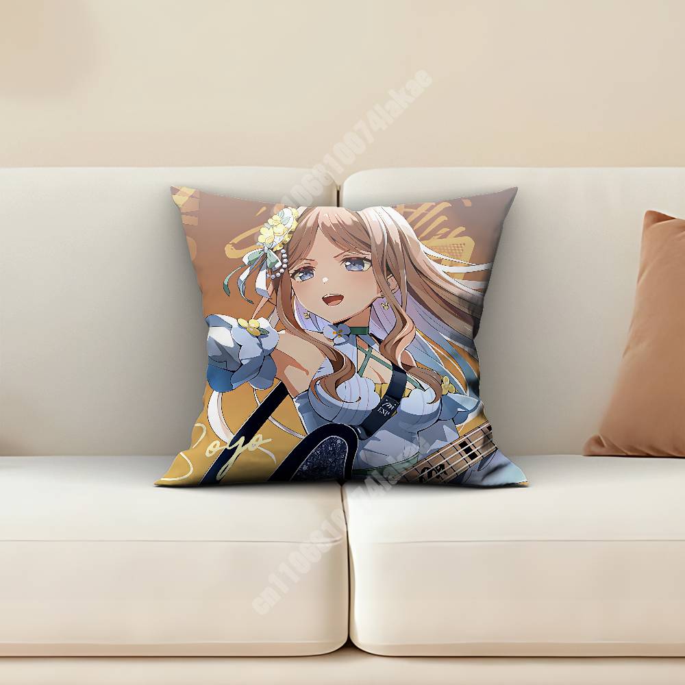 MyGO Soyo Nagasaki Bandori Pillow Cover Sofa Couch Cushion Case Home Living Room Decoration