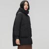 Xuezhongfei Damen Winter Kapuzenjacke Kurz Daunenjacke