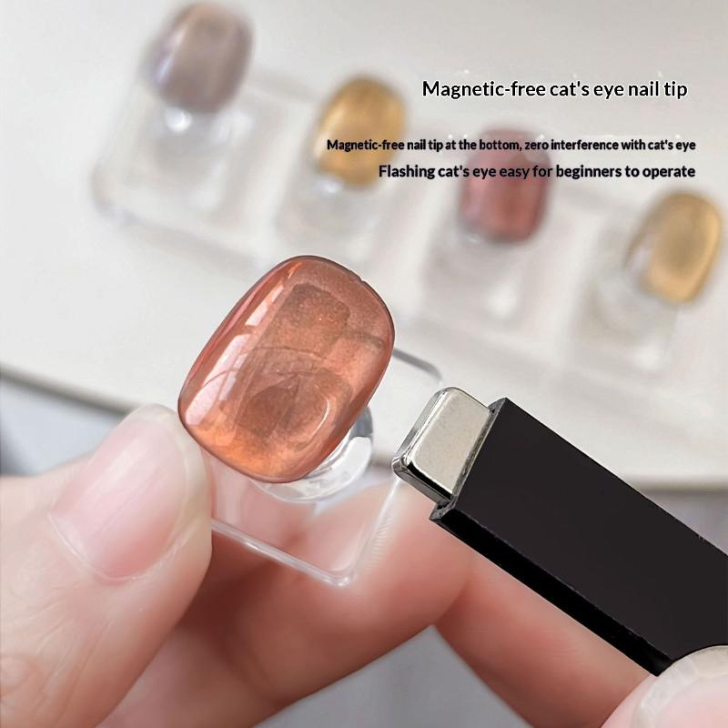 Non-Magnetic Acrylic Nail Stand Nail Chess Nail Practice Stand False For Cat Eye Gel Press On Manicure Stand Tools