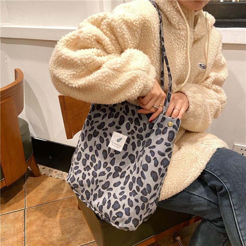 1 Corduroy Four-in-one Buckle Women's Bag Large-capacity Literary Shoulder Bag Student Shopping Bag Women