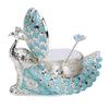 Peacock Sugar Jar Vintage Exquisite Embossed Metal Sugar Canister with Lid and Spoon for Home Hotel Coffee Shop
