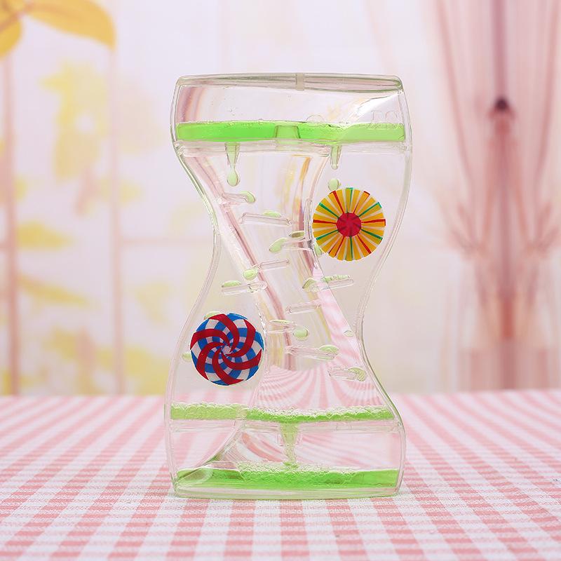 Timer Moving Drip Oil Hourglass Liquid Bubble Kids Toy Home Office Desk Decor Home Decorations Household Supplies