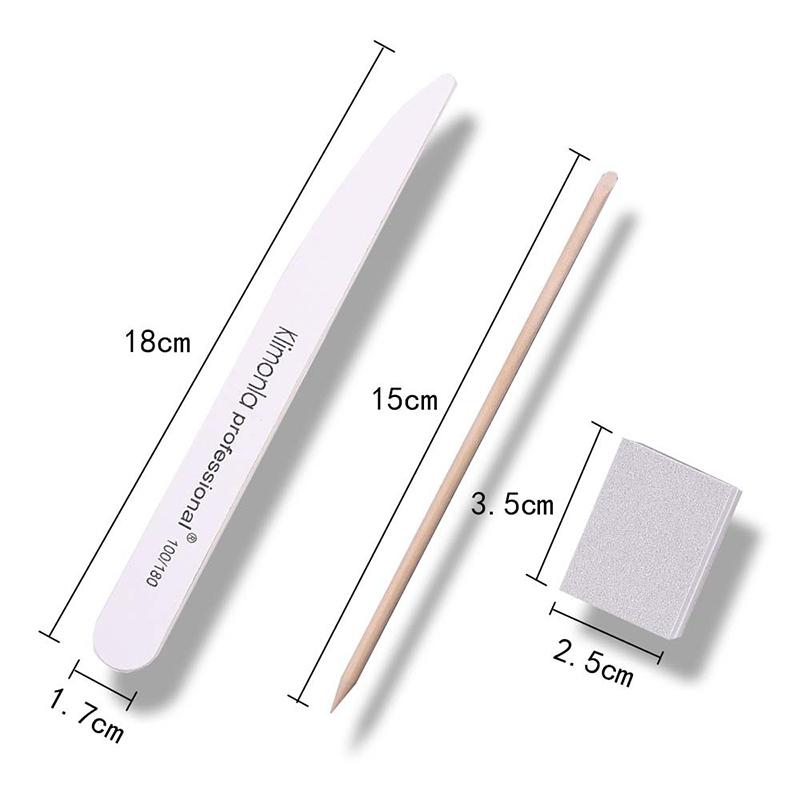 

Коммерческий домашний набор для нейл-арта с деревянными палочками, губками и песчаными блоками, профессиональные инструменты для ухода за ногтями на руках и ногах 1Set