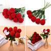 Red Rose Ring Box Rose Flower Engagement Box Jewelry Boxes Gift Case  For Girlfriend