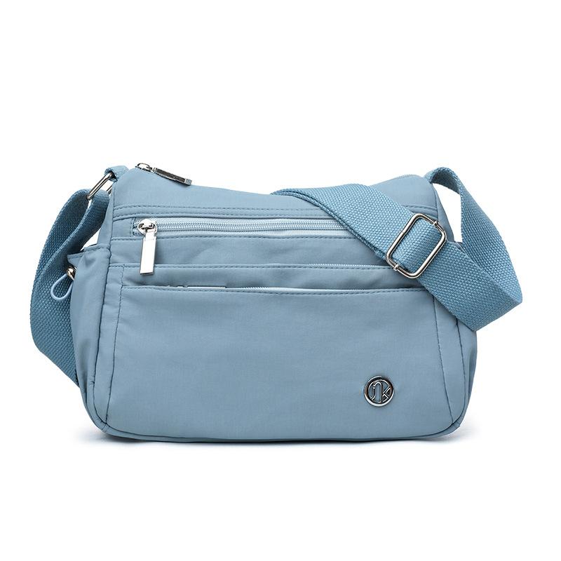 Middle-aged Mother's Bag - Simple and Lightweight Zipper Bag with Large Capacity, Single Shoulder Crossbody Bag