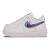 Nike Buty dla niemowląt Air Force 1 LV8 KSA TD Okulary 3D Biały Niebieski-Hero Jasny-Karmazynowy CJ7161-100