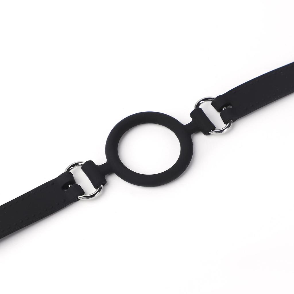 Silicone O-Ring Gag for BDSM, Female Slave Play, Deep Throat, Mouth Biting, Adult Ball Gag.
