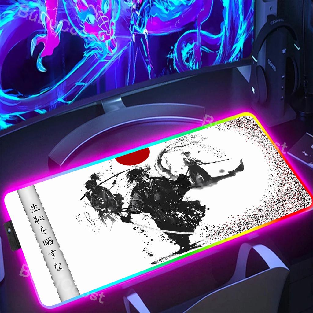 XXL Tastatur PC Japan Samurai Krieger Miyamoto Musashi Mauspads HD Benutzerdefiniert Antiquitäten teclado mouse pad Verriegelte Kante Schreibtischunterlage