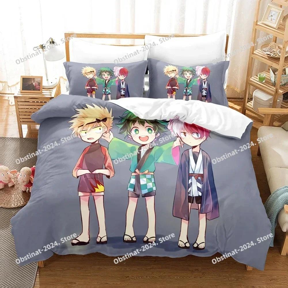 My Hero Academia Bedding Set Japan Anime Comfortable Quilt Cover Single Bed sets Double Queen Twin Full Size Duvet Cover Teens
