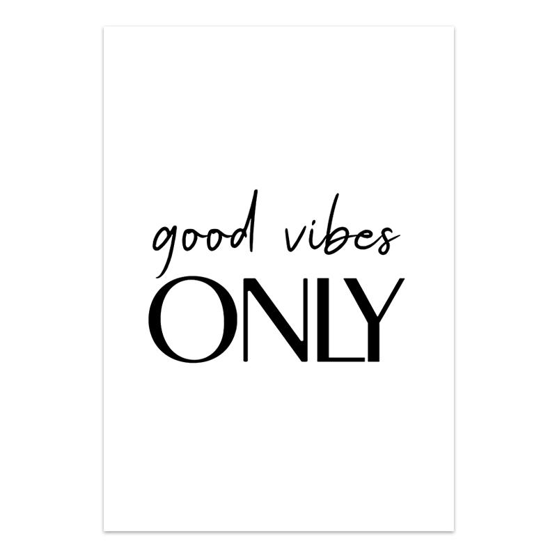 Nordic Inspirational Quotes Posters Modern Cursive Verse Wall Art Canvas Paintings Mural Decor for Living Room Office Decoration