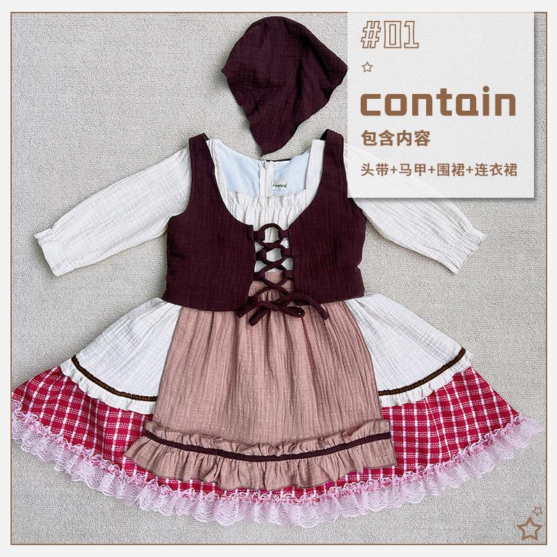 Little Red Riding Hood cape Christmas Halloween show costumes idyllic girls Cinderella children's clothing
