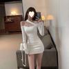 Autumn/Winter 2025 One-Shoulder Slim-Fit Dress for Women: Chic & Alluring Style