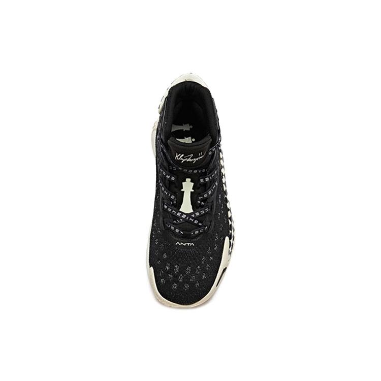 New Anta KT5 High Top Performance Basketball Shoes Men's Black White 112011101-10