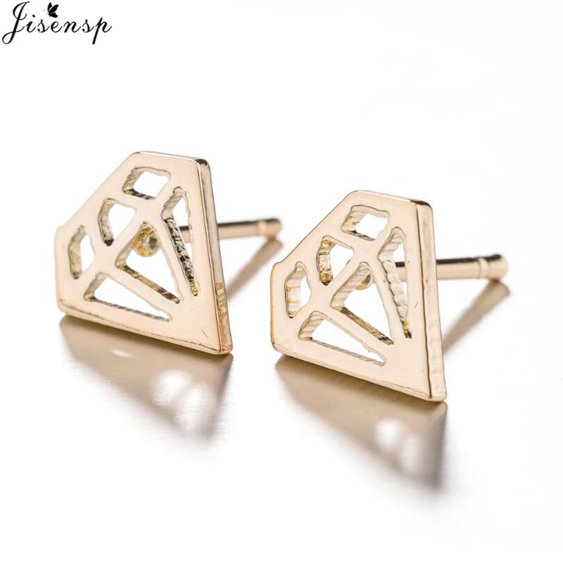 Small Stainless Steel Earrings Women Punk Jewelry Fashion Moon Leaf Scissors Snow Mountain Stud Earring Best Gift for Friends
