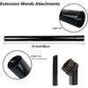 2pcs Tubes Extension Tube Suction Tube Plastic Black Vacuum Cleaner 32mm Diameter Vacuum Cleaner Replacement Tools For Home
