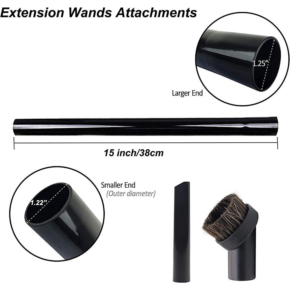 2pcs Tubes Extension Tube Suction Tube Plastic Black Vacuum Cleaner 32mm Diameter Vacuum Cleaner Replacement Tools For Home