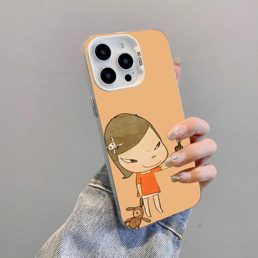 

Y-Yoshitomos Nara Phone Case For IPhone 17 Pro Max 15 Pro 16 14 Plus 12 13 Mini 11 Pro Shockproof Colorful Cover iPhone 12 Pro Max