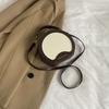 Stylish Women's Trendy Pu Leather Round Bag With Unique Design For Casual Outfits
