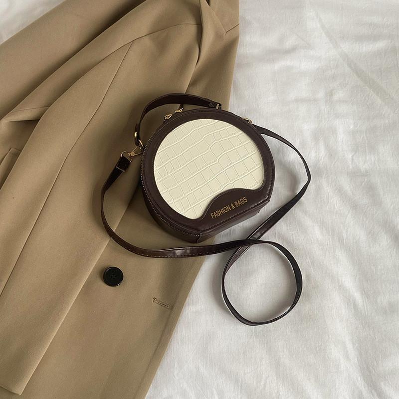 Stylish Women's Trendy Pu Leather Round Bag With Unique Design For Casual Outfits