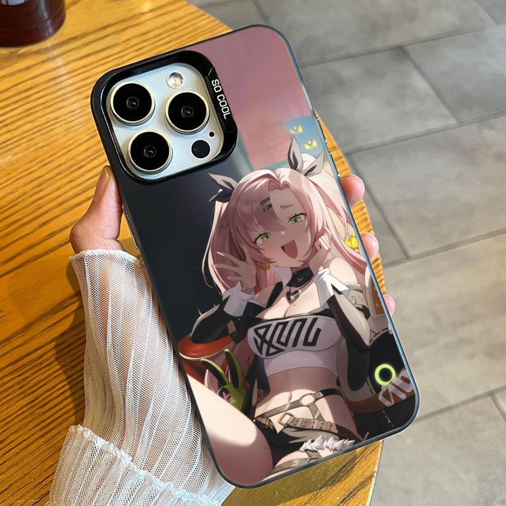 

Game Z-Z-Zero Sexy N-Nicole Phone Case For iPhone 16 17 15 14 12 13 Pro Max Black Candy Matte Shockproof Cover iPhone14