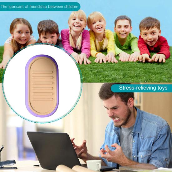 3D Tištěný Fidget Slider Hračka Úleva od Stresu Kosočtverec Včelí Plástev Paralelní Dráha Údolí Texturovaný Slider Kapesní Velikost Děti Dospělí Senzorická Hračka Slider